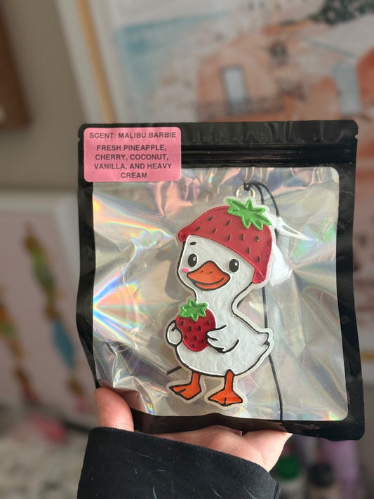 Strawberry Goose  Freshie, Full Size