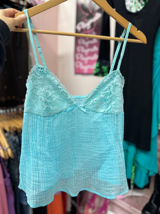 Blue  aquamarine cami, medium