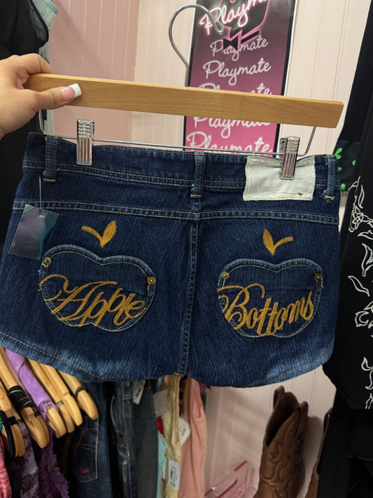 Blue Apple bottoms Y2K booty shorts, medium