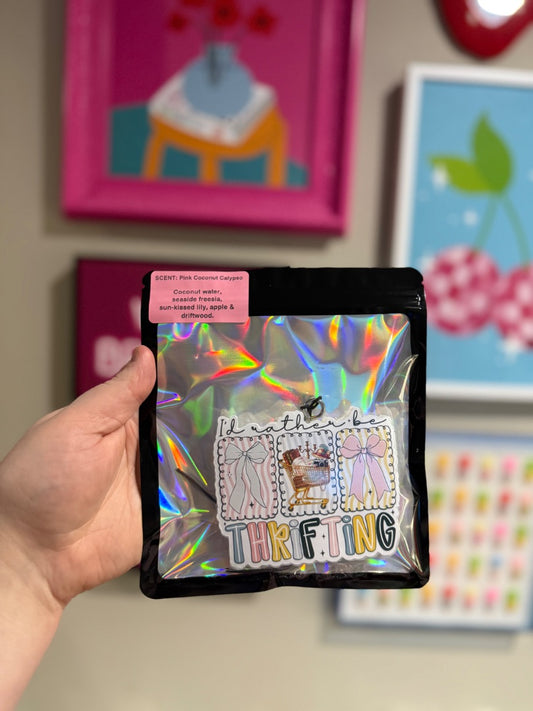 Rather Be Thrift Pastel  Freshie, Full Size