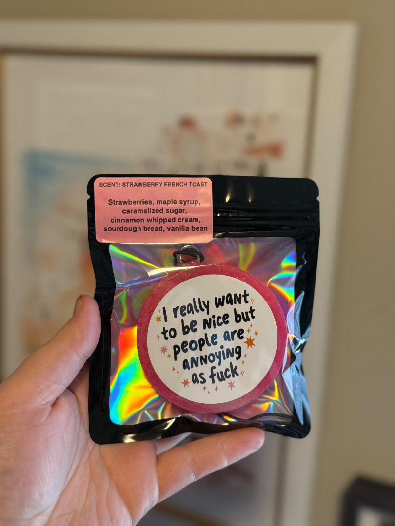 Want To Be Nice  Freshie, Small Circle