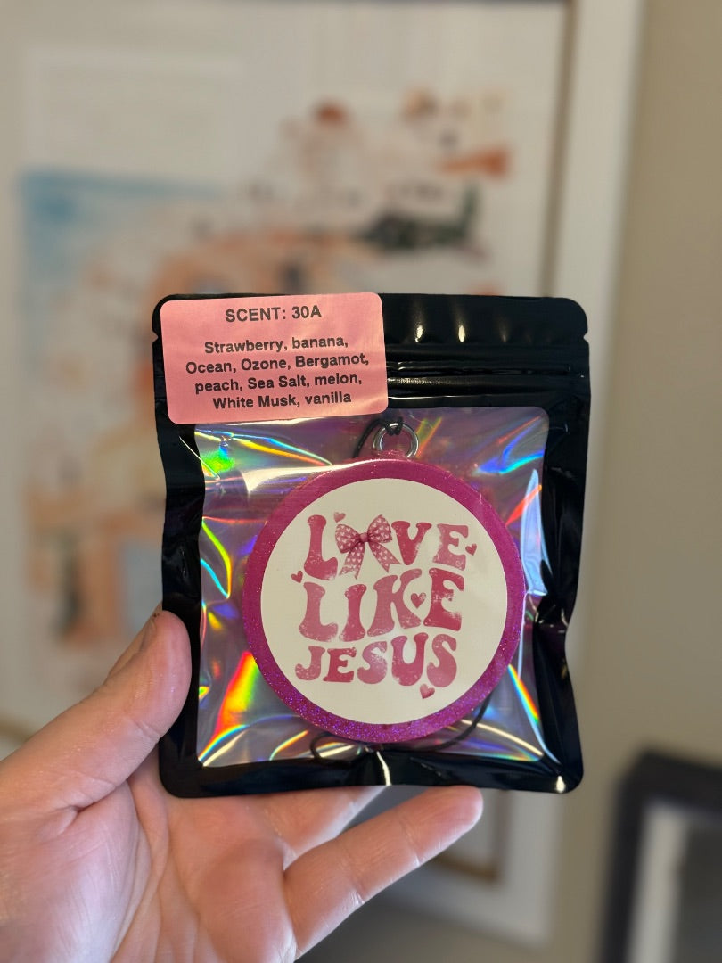 Love Like Jesus 30A  Freshie, Small Circle