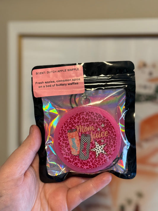 Mom Juice  Freshie, Small Circle