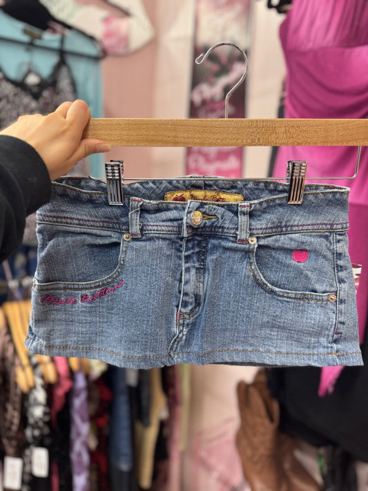 Pink/blue Apple bottoms Pinky gem skirt, xsmall