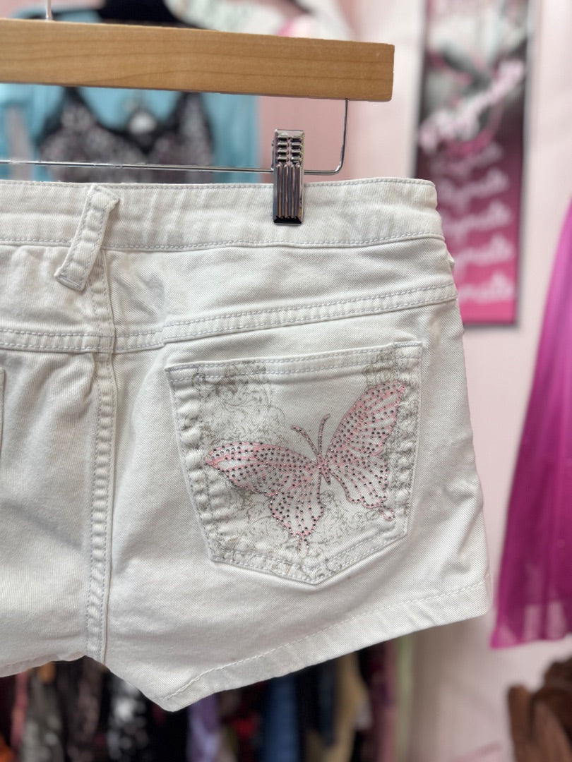 White Baby phat Girly girl shorts, large
