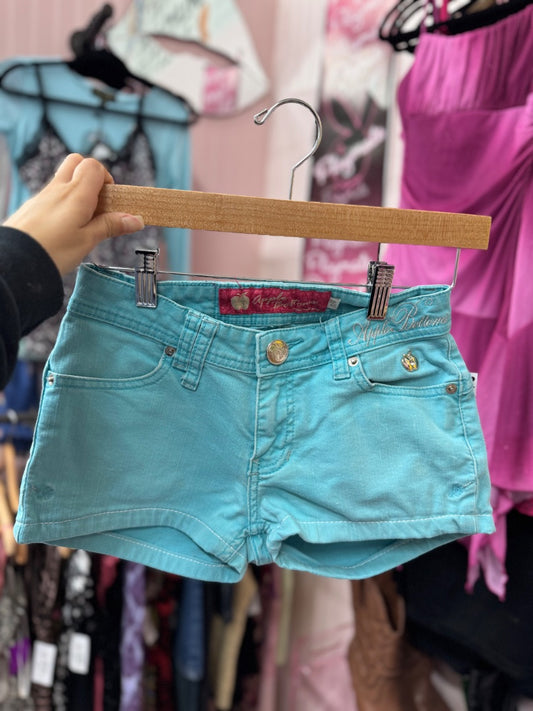 Blue Apple bottoms Beachy shortie shorts, xsmall