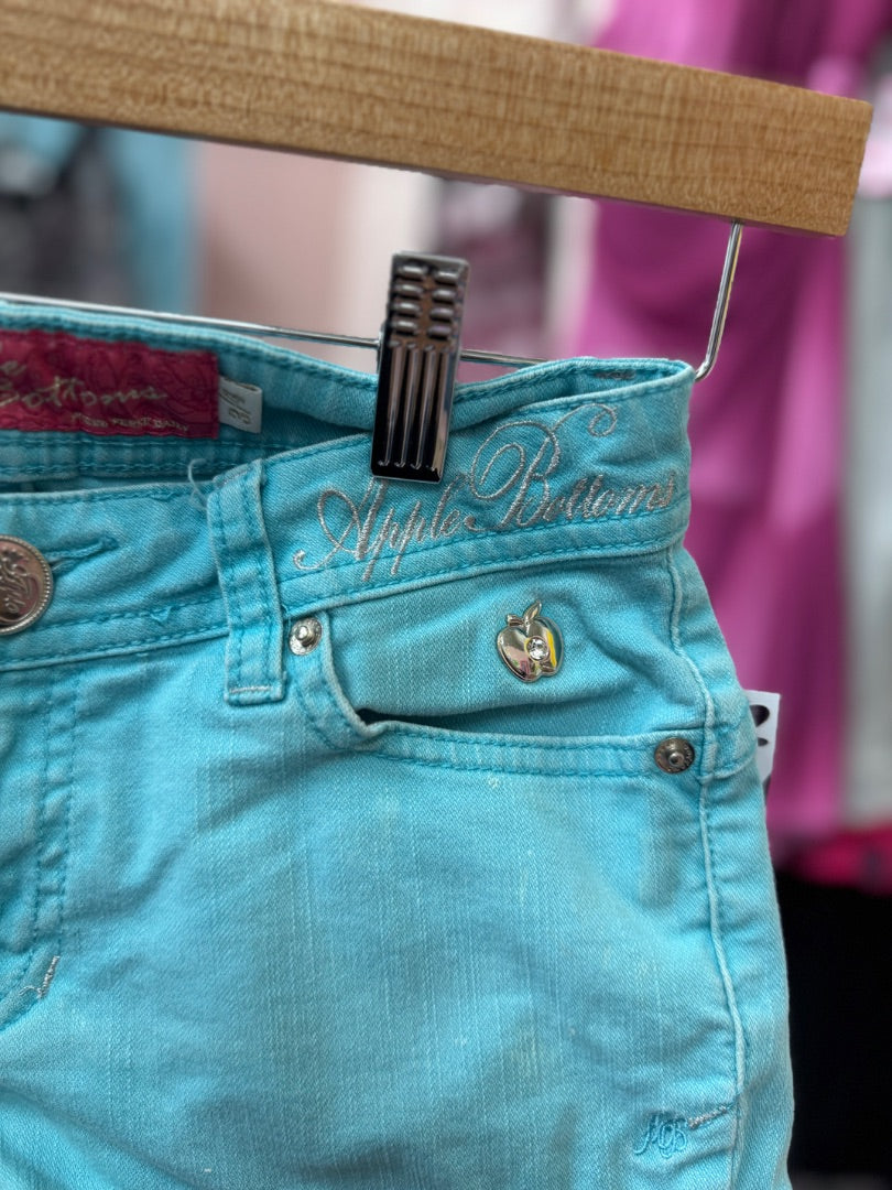 Blue Apple bottoms Beachy shortie shorts, xsmall