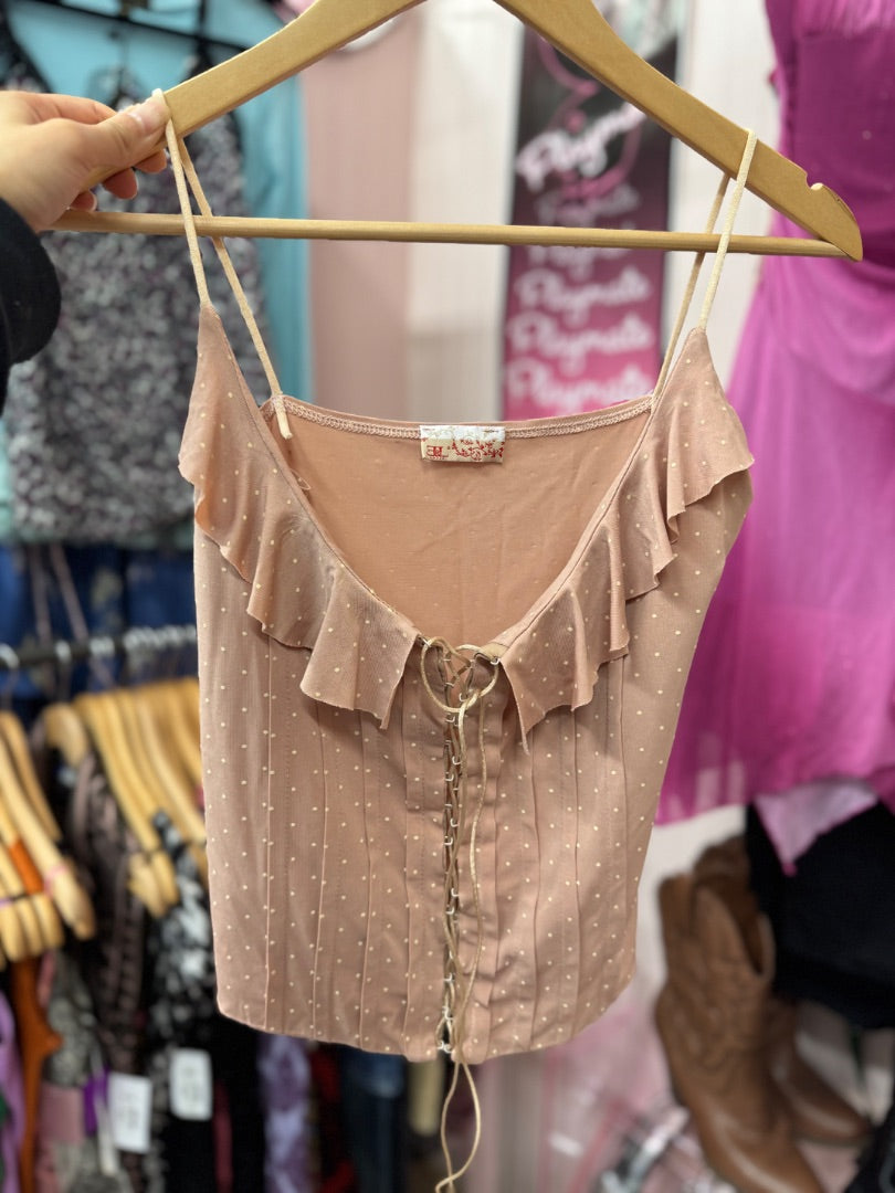 Pink E&L Twee girly top, small