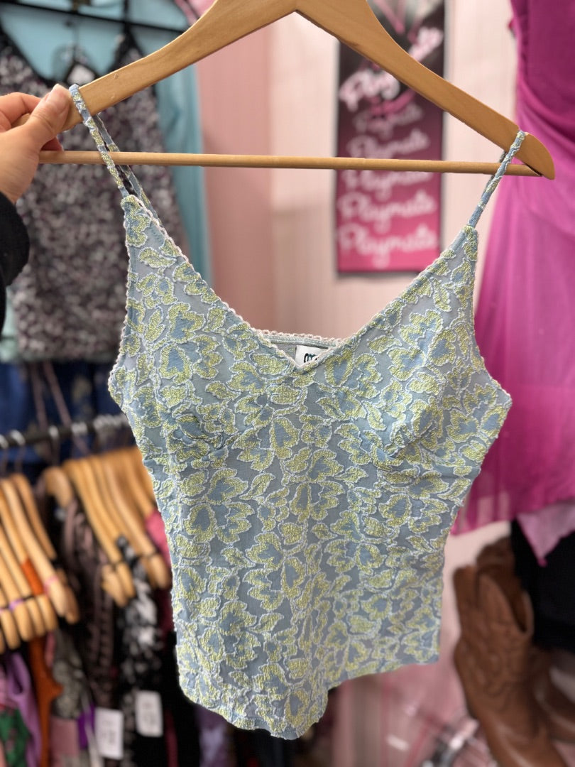 Blue/green Coolwear Floral lacy girl, large
