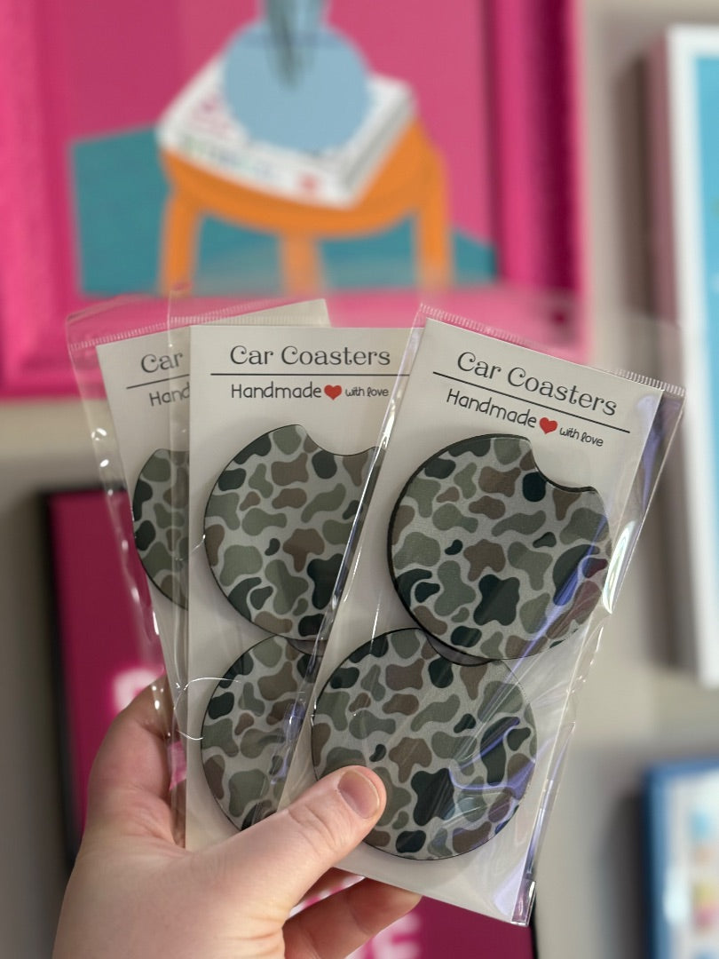 Camo  Car Coasters