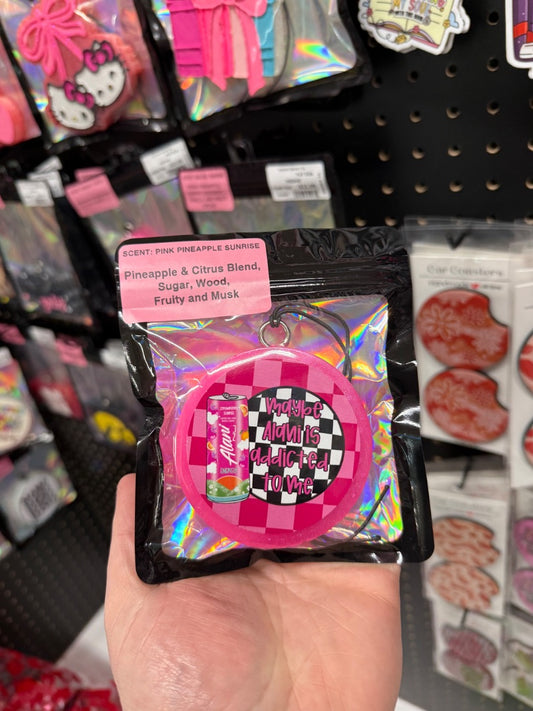 Strawberry Alani  Freshie, Small Circle