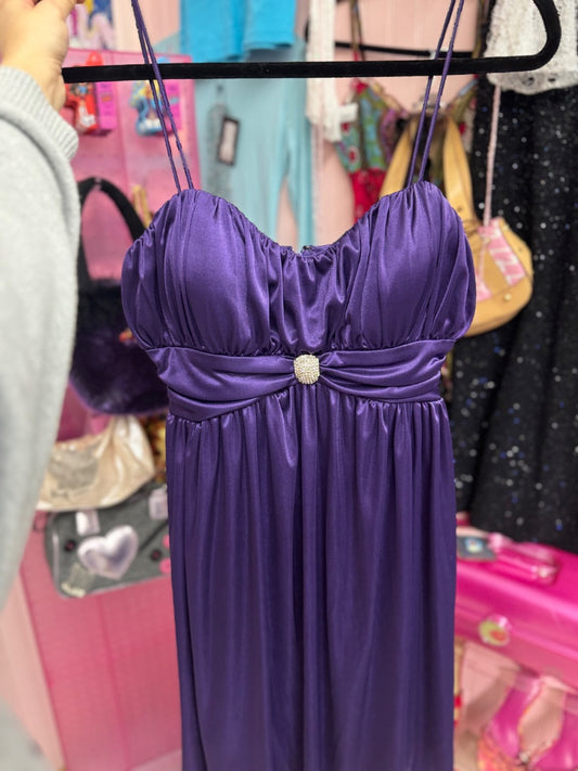 Morgan & co Majestic girl dress, large,Purple, Moenique