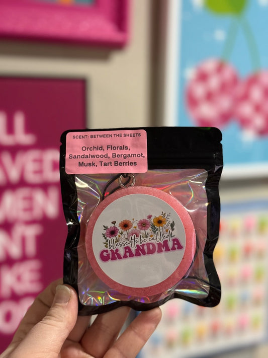 Between The Sheets  Blessed To Be Grandma, Small Circle Freshie