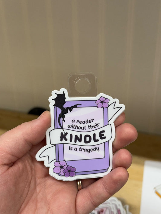 Kindle Tragedy  Sticker, Sticker