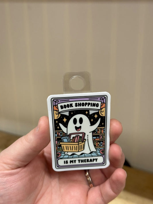 Book Therapy  Sticker, Sticker
