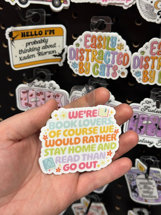 Book Lovers  Sticker, Sticker