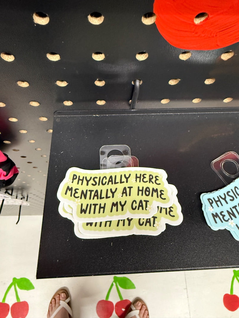 With My Cat  Sticker, Sticker