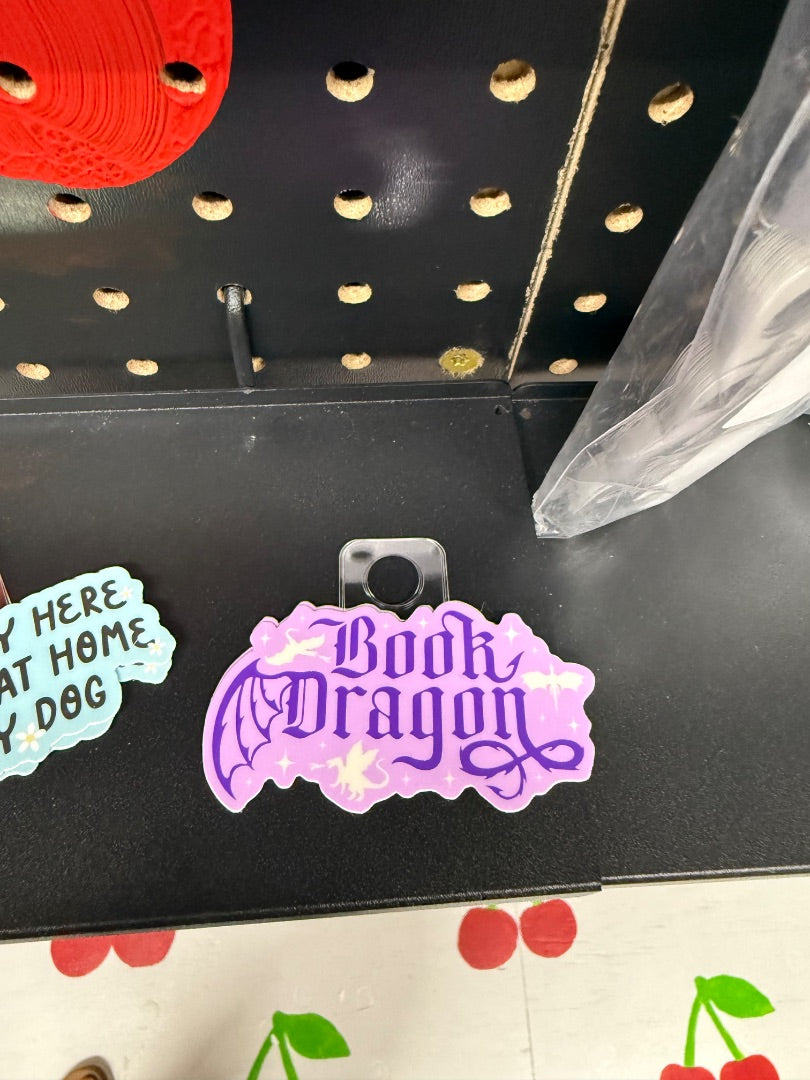 Book Dragon  Sticker, Sticker