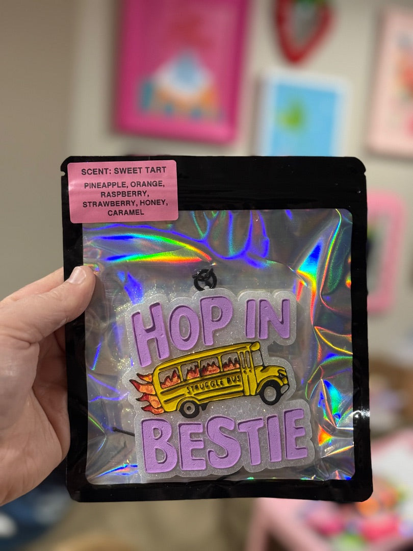 Hop In Bestie Purple  Freshie, Full Size