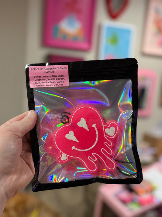 Smiley Drip Heart  Freshie, Full Size