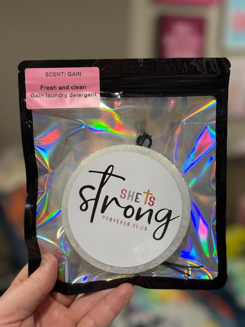 She Is Strong  Freshie, Large Circle