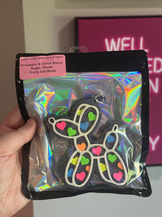 Rainbow Balloon Dog  Freshie