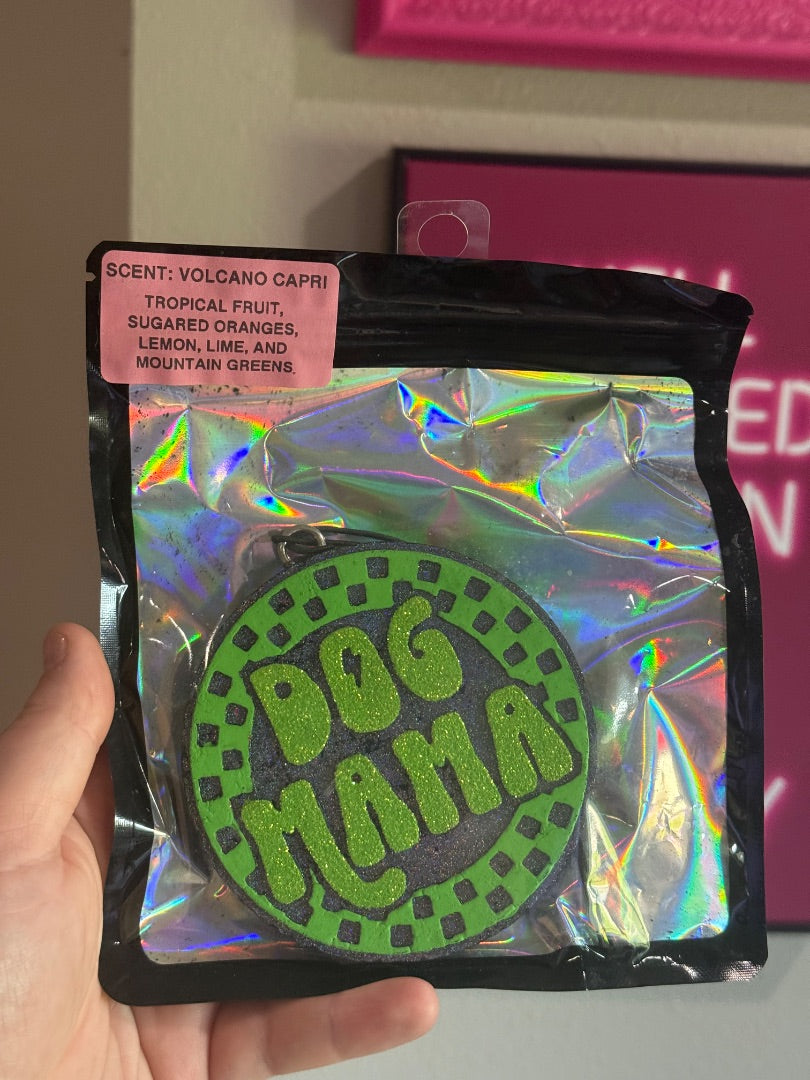 Dog Mama Green  Freshie