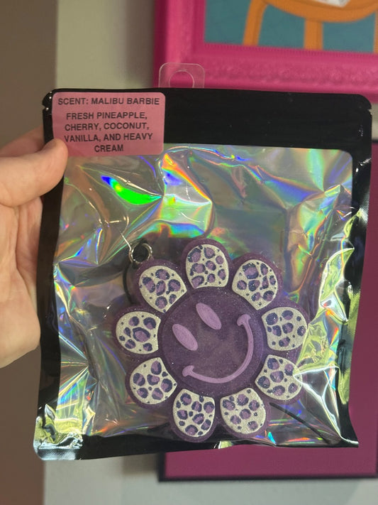 Purple Smiley Flower  Freshie