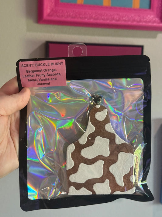 Cow Tag Brown BB  Freshie