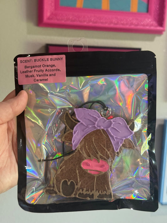 Highland Cow Purple  Freshie