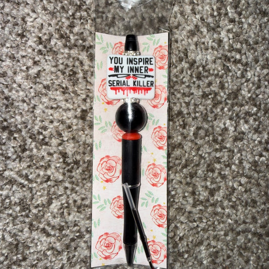 Serial Killer  Beaded Pen