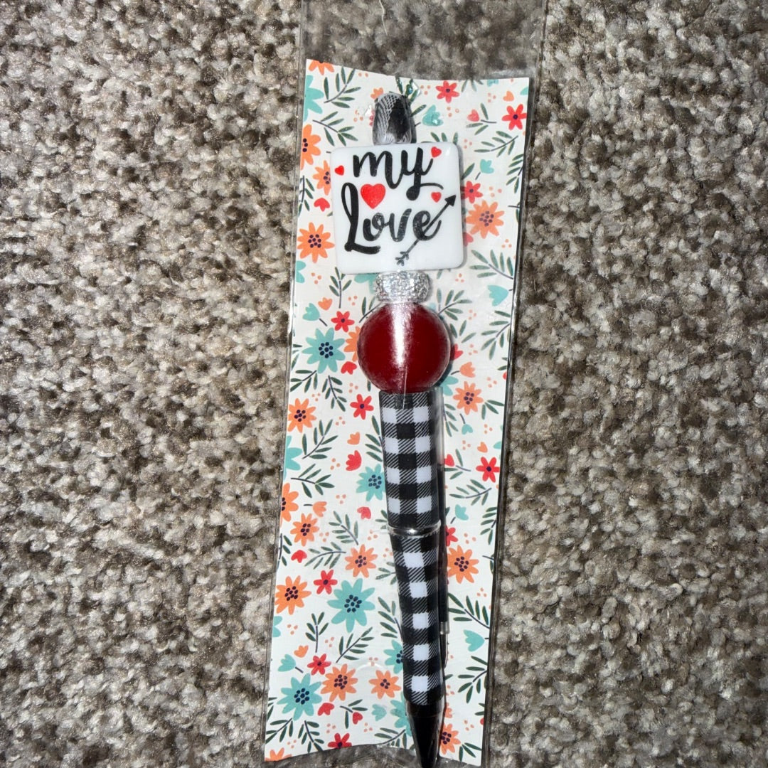 Love  Beaded Pen