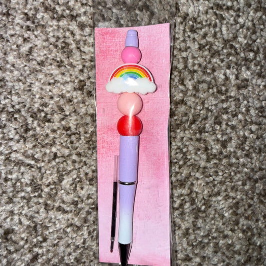 Rainbow  Beaded Pen