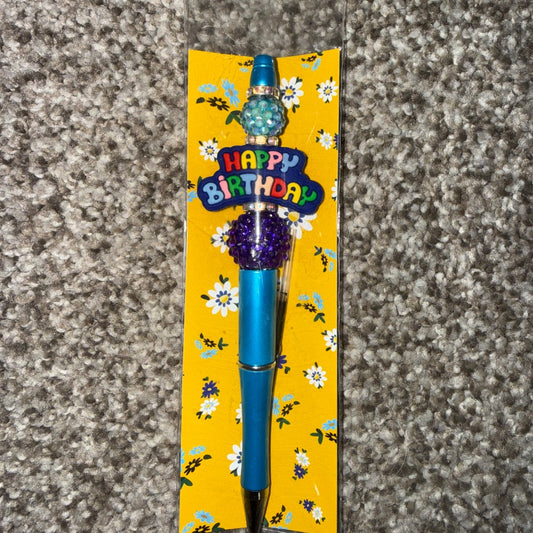 Happy birthday  Beaded Pen
