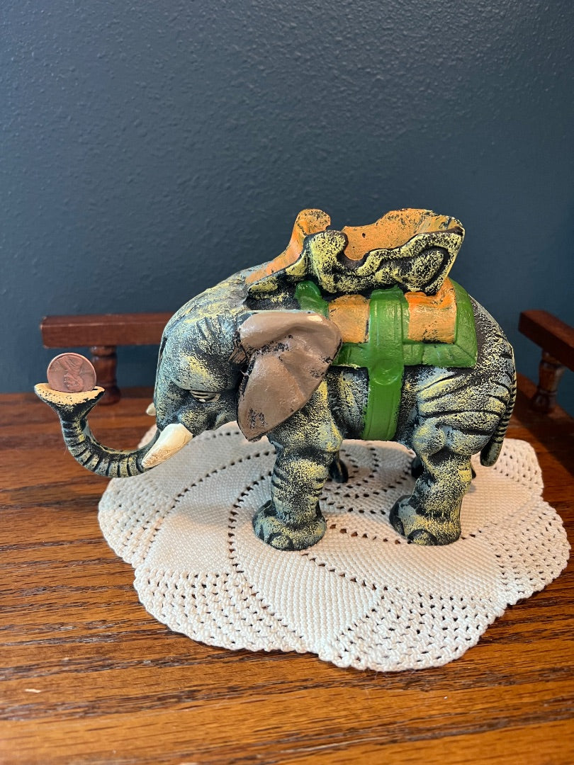 Die Cast Mechanical Elephant Bank