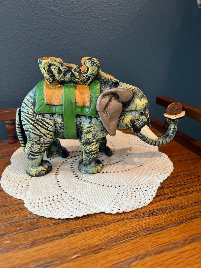 Die Cast Mechanical Elephant Bank