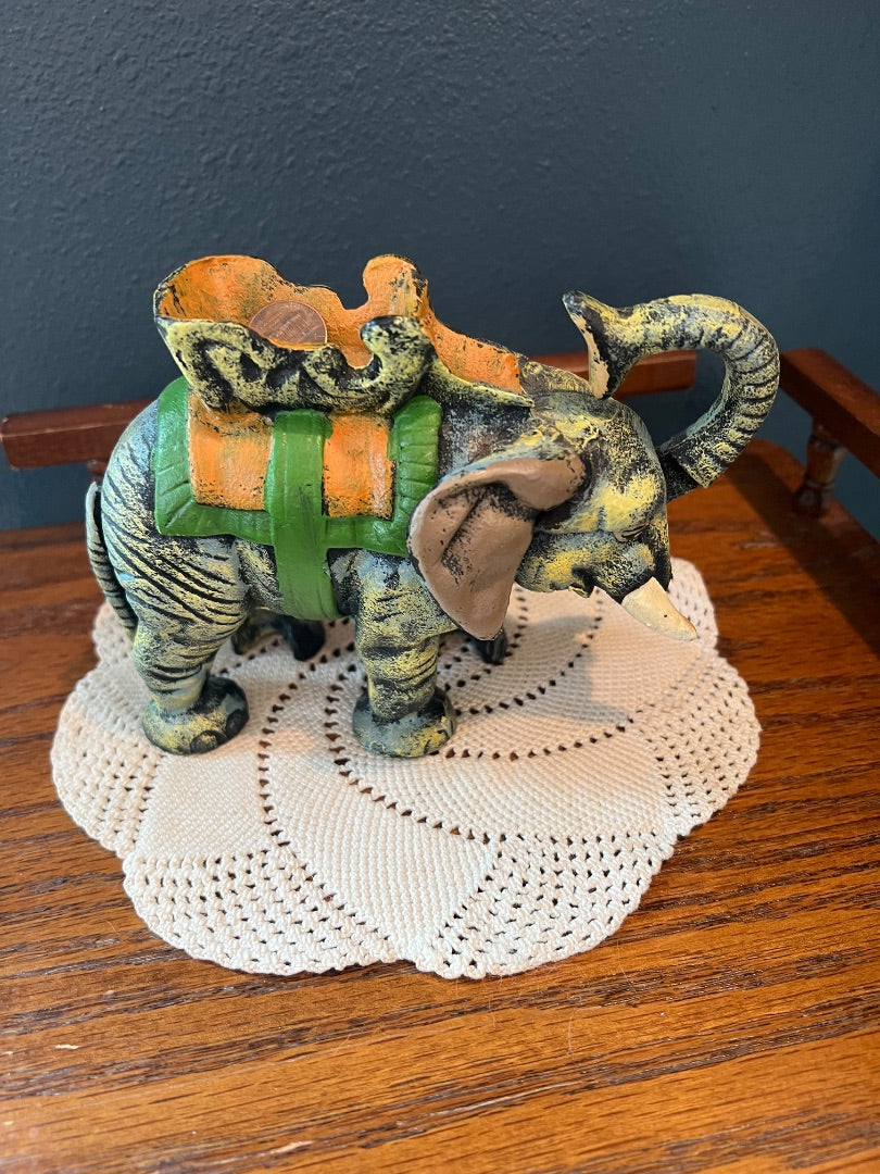 Die Cast Mechanical Elephant Bank