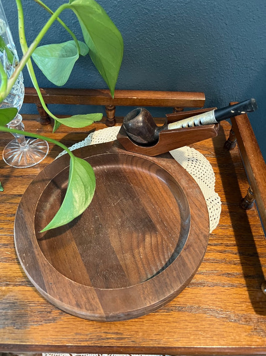 Walnut Tobacco Pipe stand Grace Filled Chaos