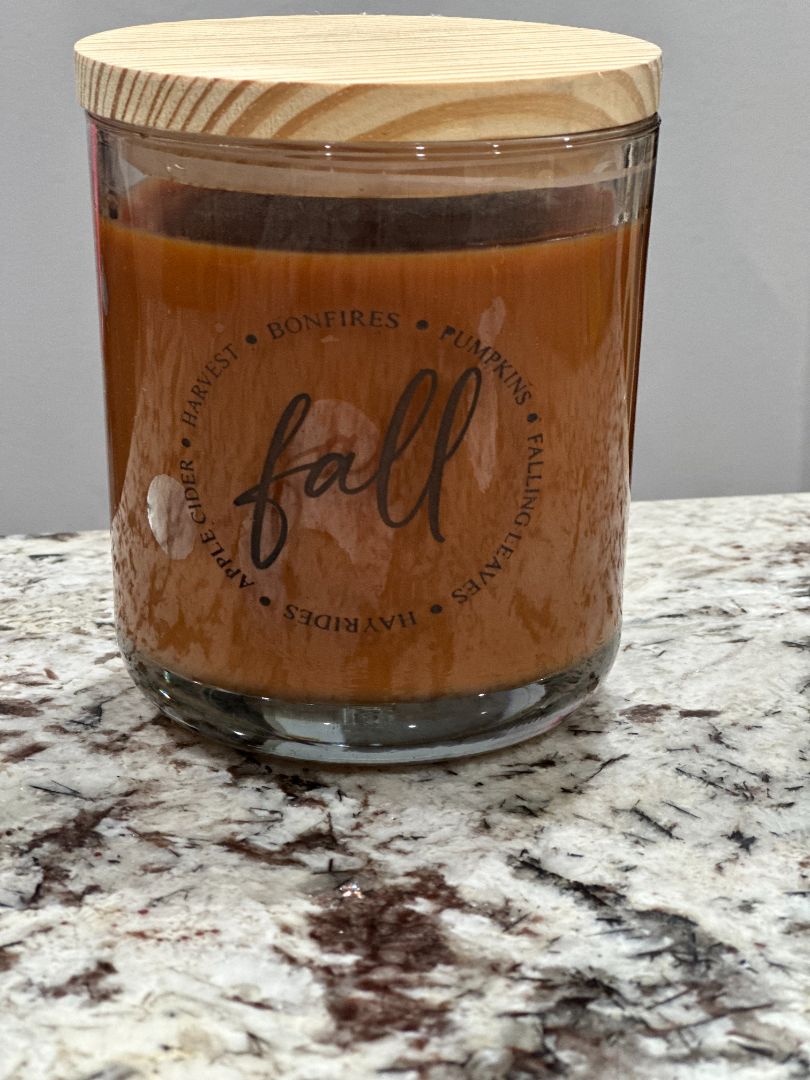 Pumpkin Spice Candle with Lid Lasting Marks LLC, Designed Locally