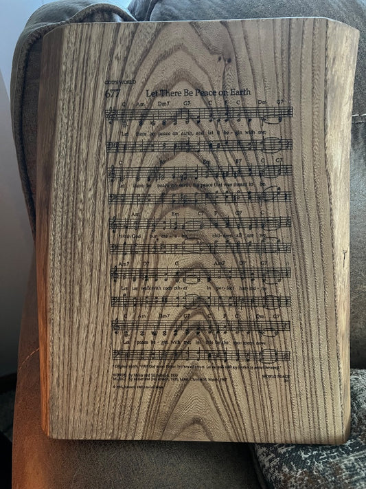 Let There Be Peace Wooden Hymn