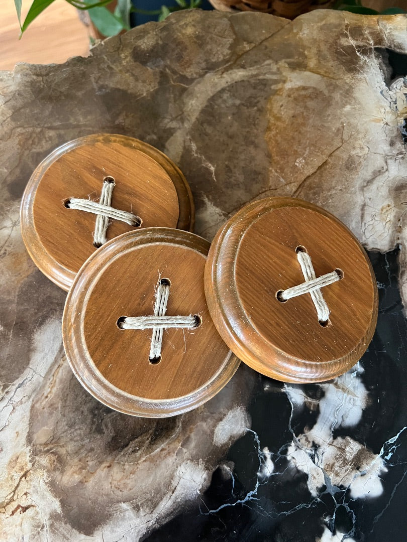 Wood Button Decor