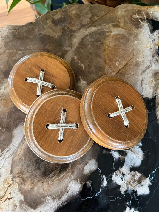 Wood Button Decor