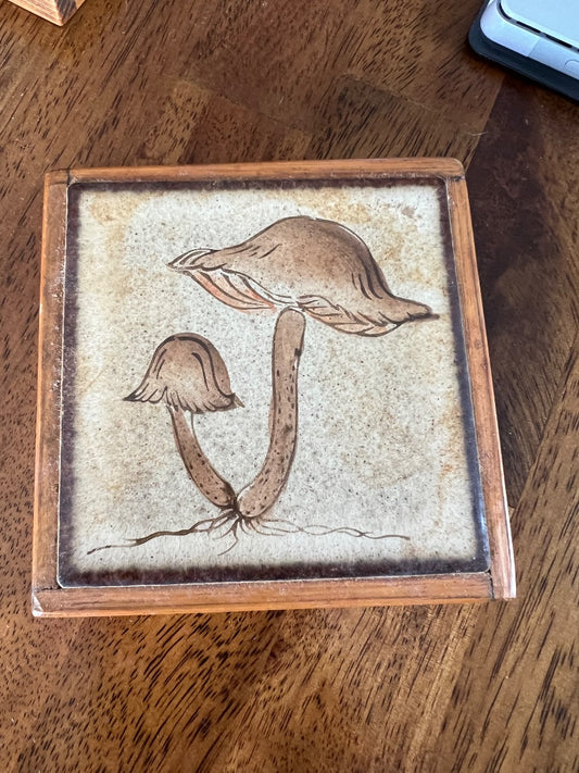 Framed Mushroom Tile