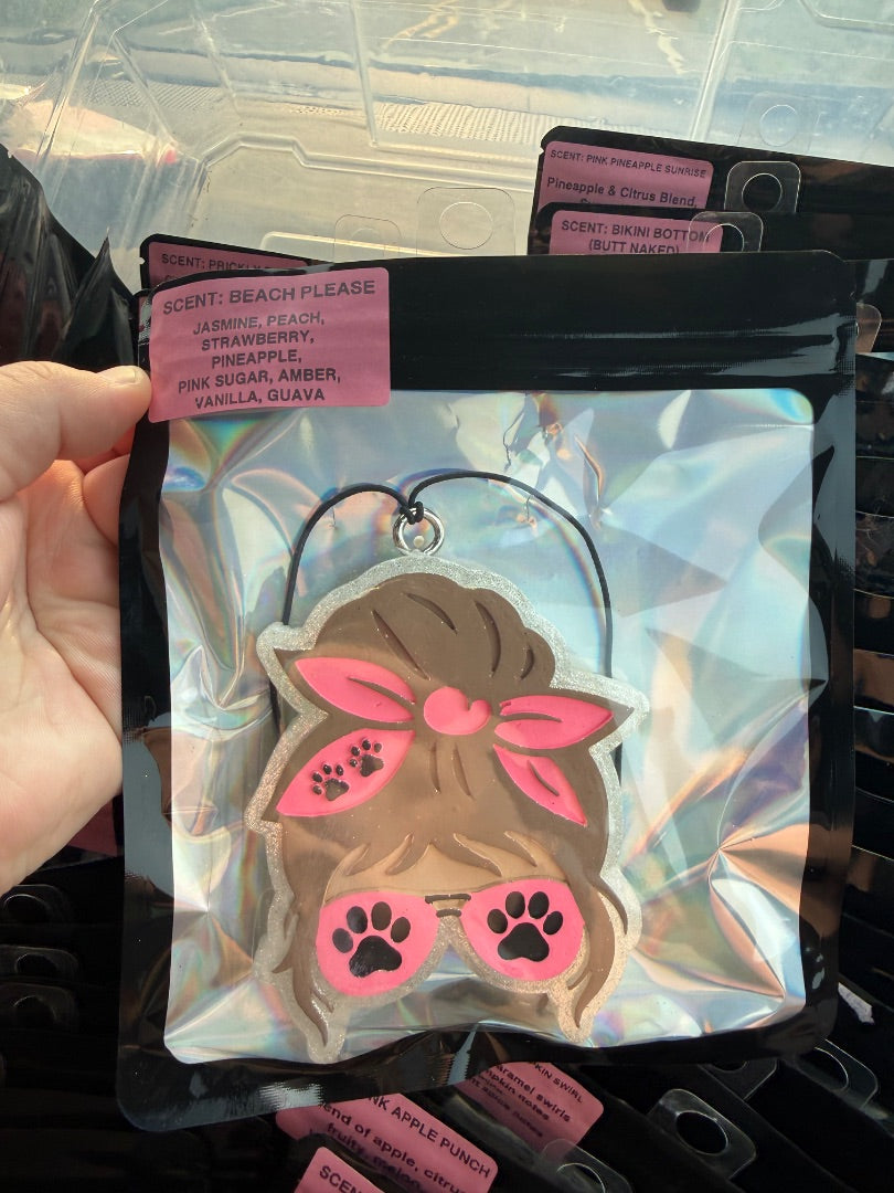Dog Paw Bun  Freshie, Full Size