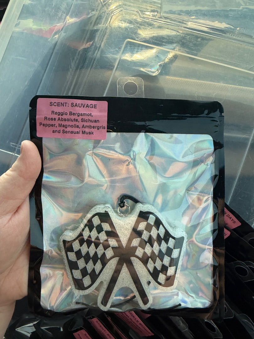 Checkered Flag SAUVAGE  Freshie, Full Size
