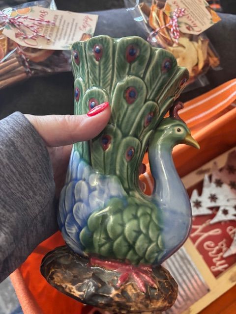 vintage Pheasant vase