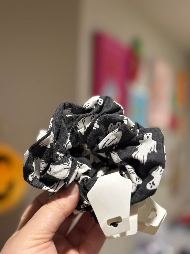 Glow In The Dark Ghosts  Scrunchie