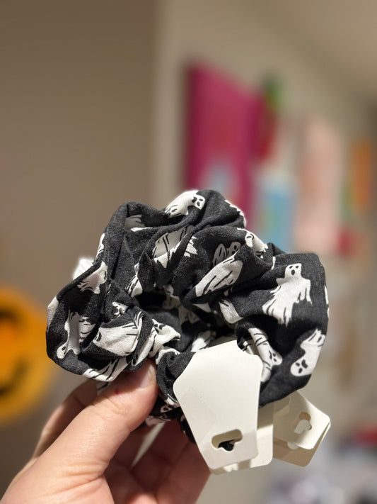 Glow In The Dark Ghosts  Scrunchie