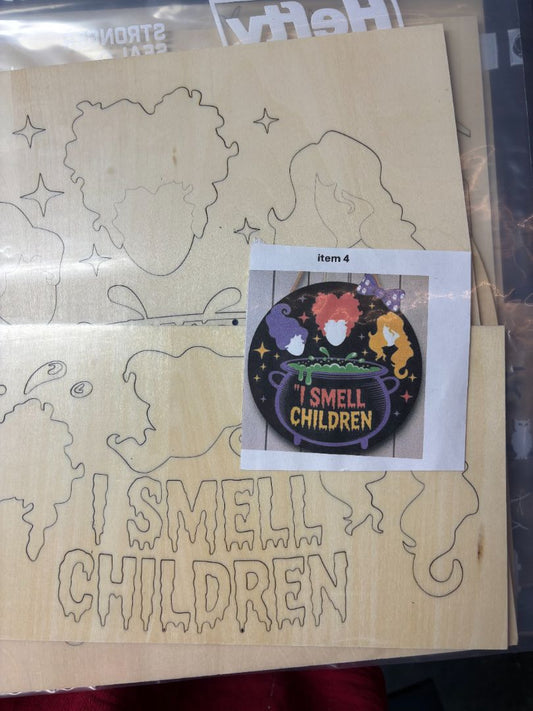 DIY kit I smell Children cutou