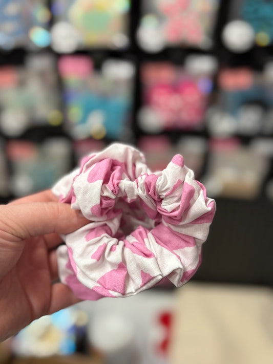 Pink Cow  Scrunchie, Scrunchie